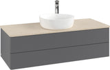 Villeroy & Boch Waschtischunterschrank Antao 1200 mm Anthracite Matt Lackiert mit LED-Beleuchtung