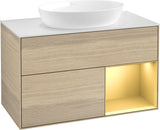 Villeroy & Boch Finion Waschtischunterschrank FA21GFGF 1000 mm Glossy White Lacquer