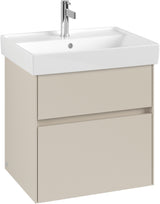 Villeroy & Boch Waschbeckenunterschrank Collaro C008 B0 Kansas Oak mit LED-Beleuchtung und SoftClosing