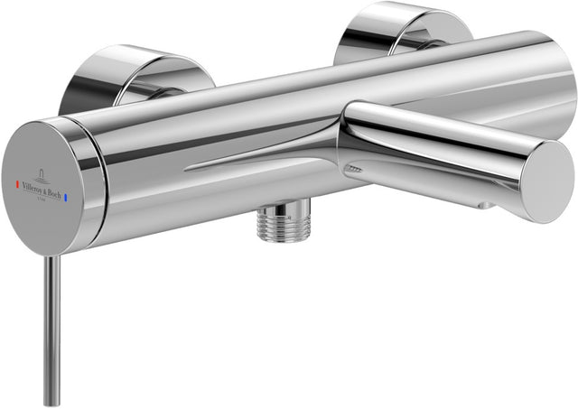 Villeroy & Boch Loop & Friends Einhebel-Badewannenarmatur Wandmontage Chrom – 273 x 191 x 108 mm, Comfortstrahl, AirPlus