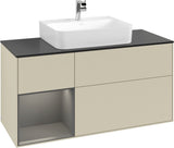 Villeroy & Boch Finion Waschbeckenunterschrank 1200 mm Glossy White mit Beleuchtung