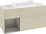 Villeroy & Boch Finion Waschbeckenunterschrank 1200 mm Walnut Veneer mit Beleuchtung