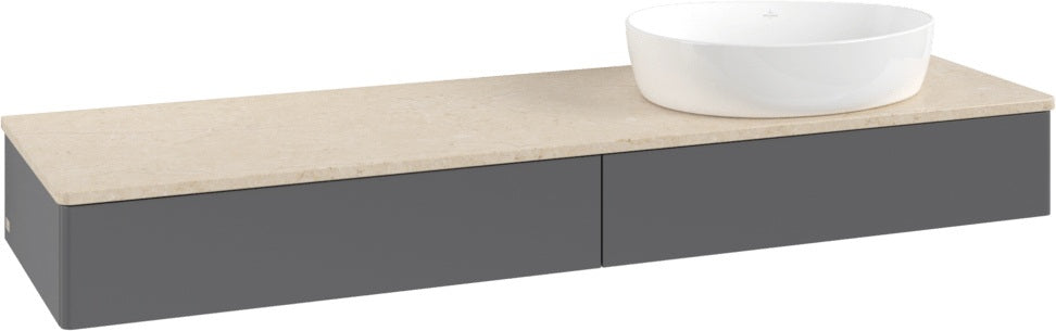 Villeroy & Boch Waschtischunterschrank Antao L16013 1600 mm Anthracite Matt mit LED-Beleuchtung