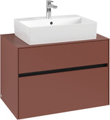 Villeroy & Boch Waschbeckenunterschrank Collaro C124 B0 800 mm White Oak mit Beleuchtung