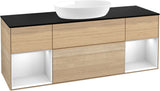 Villeroy & Boch Finion Waschtischunterschrank 1600 mm Glossy White Lacquer mit Beleuchtung