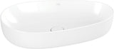 Villeroy & Boch Aufsatzwaschbecken Antao 4A7240 asymmetrisch Almond CeramicPlus 400 mm