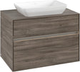 Villeroy & Boch Waschbeckenunterschrank Collaro C108 B0 800 mm Stone Oak mit LED-Beleuchtung