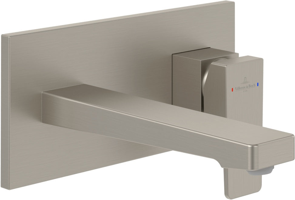 Villeroy & Boch Architectura Square Einhebel-Waschtischarmatur Chrom, Wandmontage, 230x224x110mm