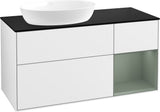 Villeroy & Boch Finion Waschtischunterschrank 1200 mm Glossy White Lacquer mit LED-Beleuchtung