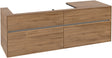 Villeroy & Boch Waschtischunterschrank Collaro C029 B0 1600 mm Kansas Oak mit LED-Beleuchtung