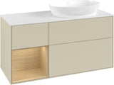 Villeroy & Boch Finion Waschtischunterschrank 1200 mm Glossy White Lacquer mit Beleuchtung