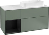 Villeroy & Boch Finion Waschbeckenunterschrank 1200 mm Glossy White Lacquer mit LED-Beleuchtung