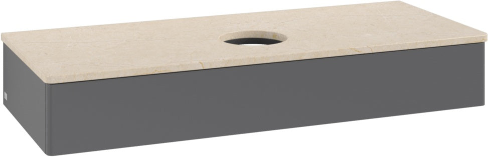 Villeroy & Boch Antao Waschbeckenunterschrank K10013 1200 mm Anthrazit Matt – 1 Auszug, Push-to-Open