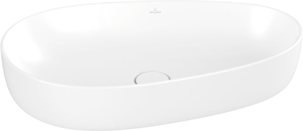 Villeroy & Boch Aufsatzwaschbecken Antao 4A7240 asymmetrisch Almond CeramicPlus 400 mm