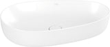 Villeroy & Boch Aufsatzwaschbecken Antao 4A7240 asymmetrisch Almond CeramicPlus 400 mm