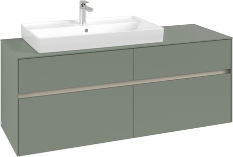 Villeroy & Boch Waschtischunterschrank Collaro C089 B0 1400 mm White Oak mit Beleuchtung und SoftClosing