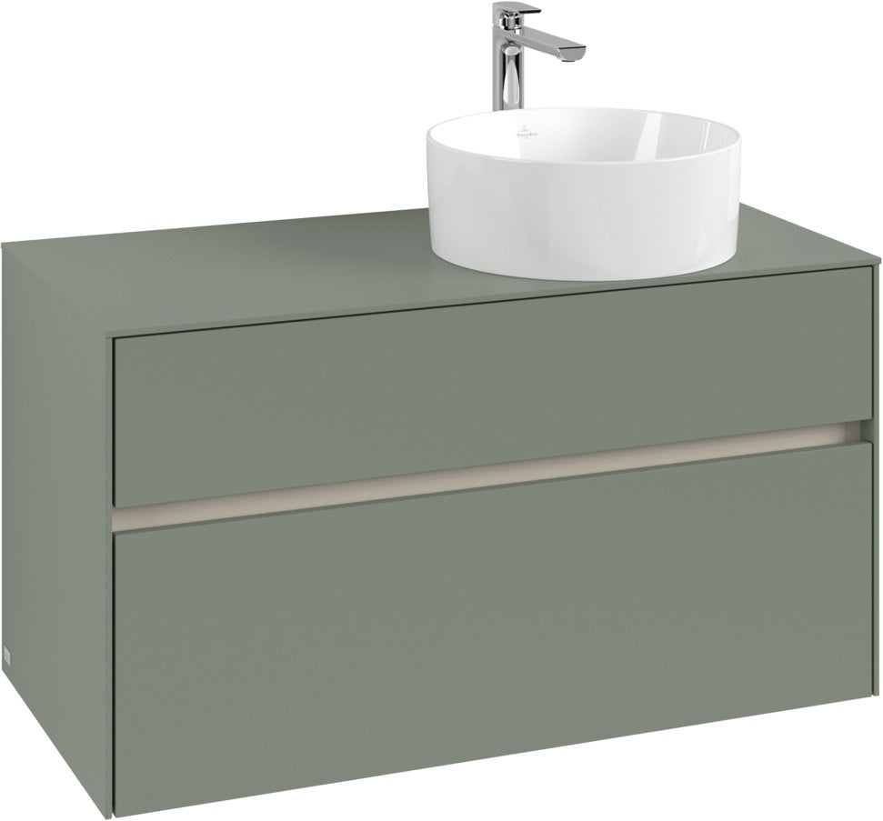 Villeroy & Boch Waschtischunterschrank Collaro C040 B0 1000 mm White Oak mit Beleuchtung & SoftClosing