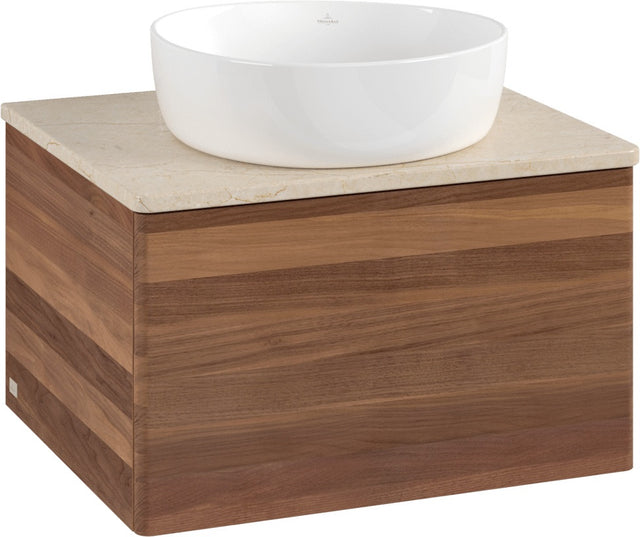 Villeroy & Boch Waschtischunterschrank Antao K29013 600 mm Warm Walnut mit Auszug und Push-to-Open