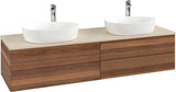 Villeroy & Boch Antao Waschtischunterschrank 1600 mm Warm Walnut mit 4 Auszügen und Beleuchtung