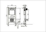 Villeroy & Boch ViConnect WC-Vorwandelement 525 x 1120 x 135 mm für Trockenbau