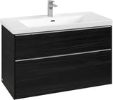 Villeroy & Boch Subway 3.0 Waschtischunterschrank C570L0 Brilliant White mit LED-Beleuchtung und SoftClosing
