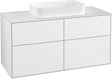 Villeroy & Boch Finion Waschtischunterschrank 1200 mm Glossy White Lacquer – 4 Auszüge, SoftClosing