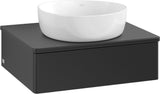 Villeroy & Boch Waschtischunterschrank Antao 600 mm Black Matt Lacquer mit LED-Auszugsbeleuchtung