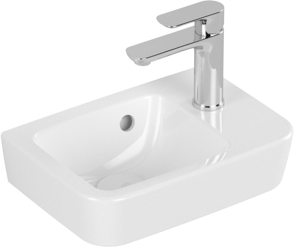 Villeroy & Boch Handwaschbecken O.novo 434336 eckig weiß alpin 360x250 mm