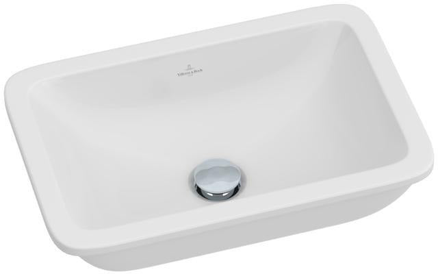Villeroy & Boch Loop & Friends Unterbauwaschtisch 540x340 mm rechteckig mit Überlauf Weiß Alpin