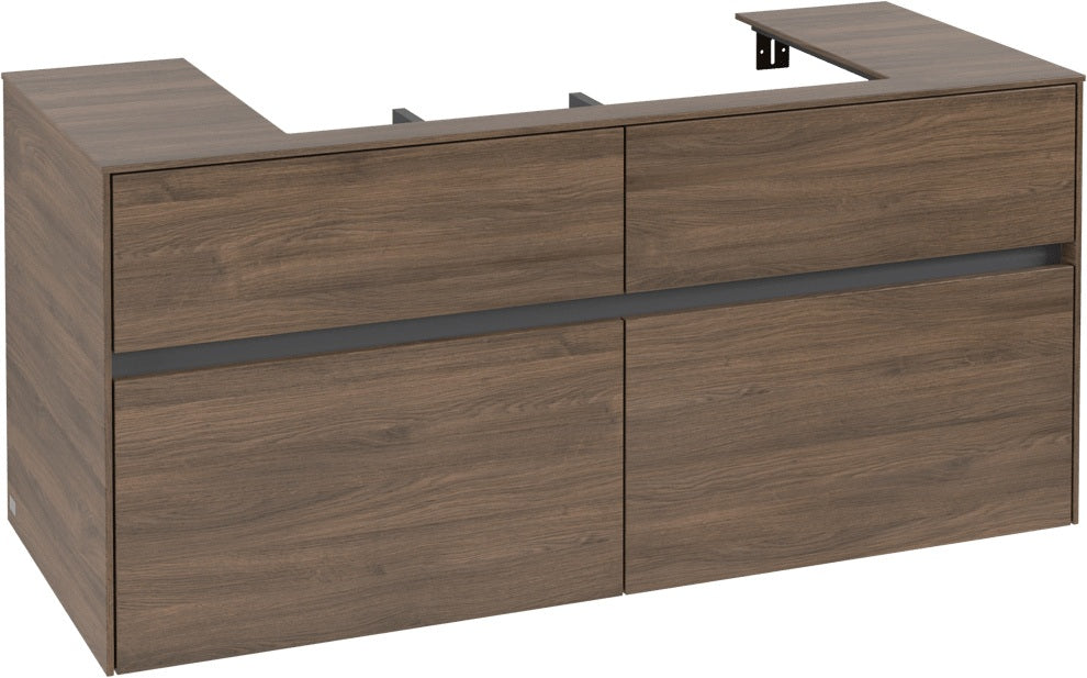 Villeroy & Boch Waschtischunterschrank Collaro C087 Arizona Oak 1200 mm mit SoftClosing