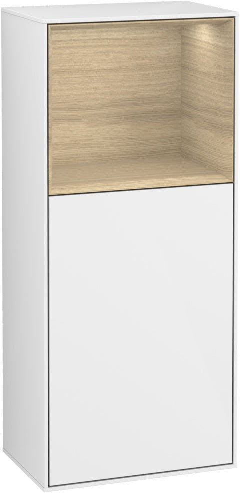 Villeroy & Boch Finion Seitenschrank G510GF, 418 mm, Glossy White Lacquer, mit Beleuchtung