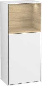 Villeroy & Boch Finion Seitenschrank G510GF, 418 mm, Glossy White Lacquer, mit Beleuchtung