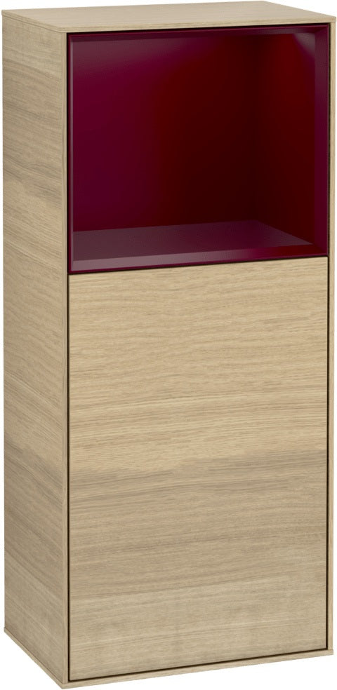 Villeroy & Boch Finion Seitenschrank G510GF, 418 mm, Glossy White Lacquer, mit Beleuchtung