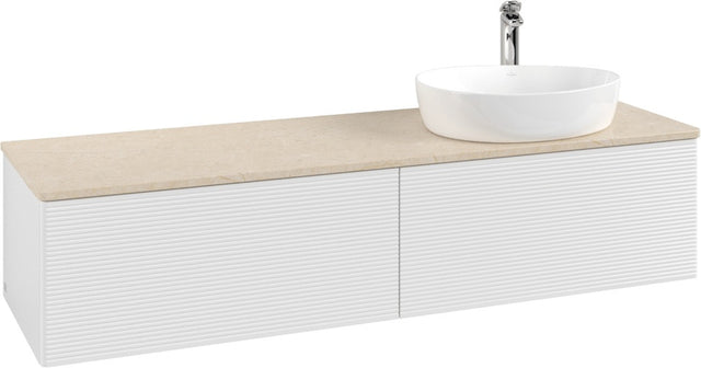 Villeroy & Boch Waschtischunterschrank Antao 1600 mm Glossy White Lacquer mit 2 Auszügen