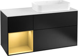 Villeroy & Boch Finion Waschbeckenunterschrank 1200 mm Glossy White Lacquer mit LED-Beleuchtung