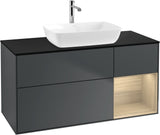 Villeroy & Boch Finion Waschbeckenunterschrank 1200 mm Glossy White Lacquer mit Beleuchtung