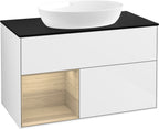 weiß / Mitteldichte Faserplatte (MDF) / GA12P C 1000x603x501mm Glossy White