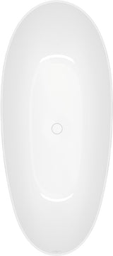 Villeroy & Boch Antao Freistehende Badewanne 1700x750mm Quaryl Weiß Alpin