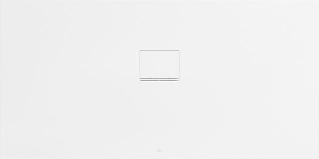 Villeroy & Boch Squaro Infinity Duschwanne 1600x800mm Stone White, rechteckig, Quaryl, Rutschhemmung Klasse C