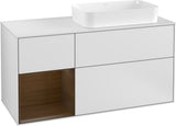 Villeroy & Boch Finion Waschbeckenunterschrank 1200 mm Glossy White Lacquer mit LED-Beleuchtung