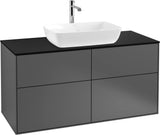 Villeroy & Boch Finion Waschtischunterschrank 1200 mm Glossy White Lacquer mit SoftClosing