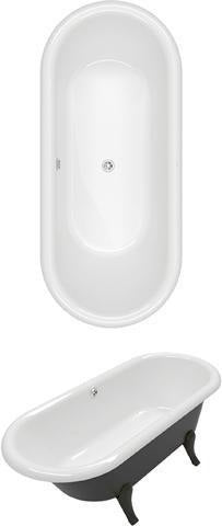 Villeroy & Boch Hommage Freistehende Badewanne 1771x771mm Weiß Alpin Quaryl