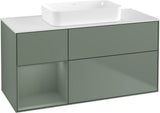 Villeroy & Boch Finion Waschbeckenunterschrank 1200 mm Walnut Veneer mit Beleuchtung