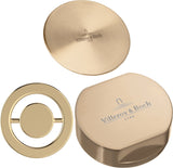 Villeroy & Boch Zubehörset 962420 – Eckige Abdeckkappen in Gold für Küchenspülen