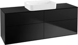 Villeroy & Boch Finion Waschtischunterschrank 1600 mm Peony Matt Lack mit Beleuchtung und 4 Auszügen