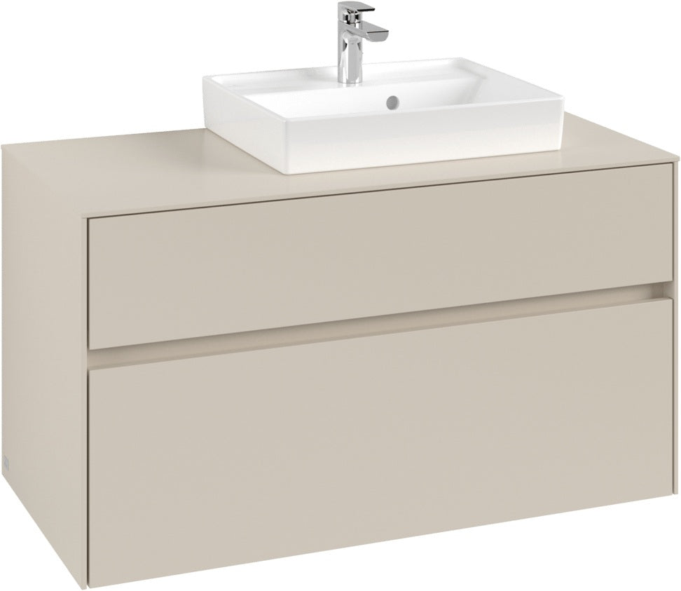 Villeroy & Boch Collaro Waschtischunterschrank 1000 mm Cashmere Grey mit SoftClosing