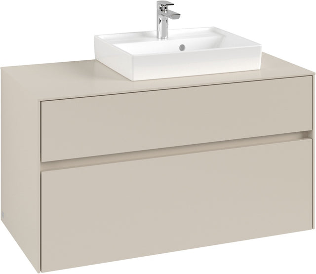 Villeroy & Boch Collaro Waschtischunterschrank 1000 mm Cashmere Grey mit SoftClosing