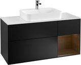 Villeroy & Boch Waschtischunterschrank Finion F421G 1200 mm Glossy White Lacquer