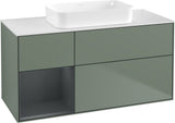 Villeroy & Boch Finion Waschbeckenunterschrank 1200 mm Walnut Veneer mit Beleuchtung