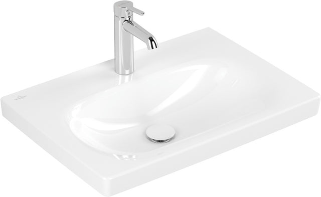 Villeroy & Boch Wandwaschbecken Skyla 650 mm Weiß Alpin CeramicPlus Rechteck